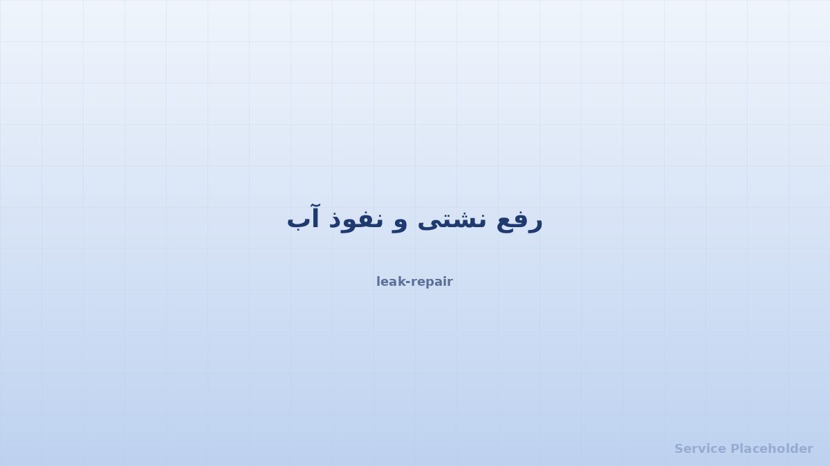 رفع نشتی
